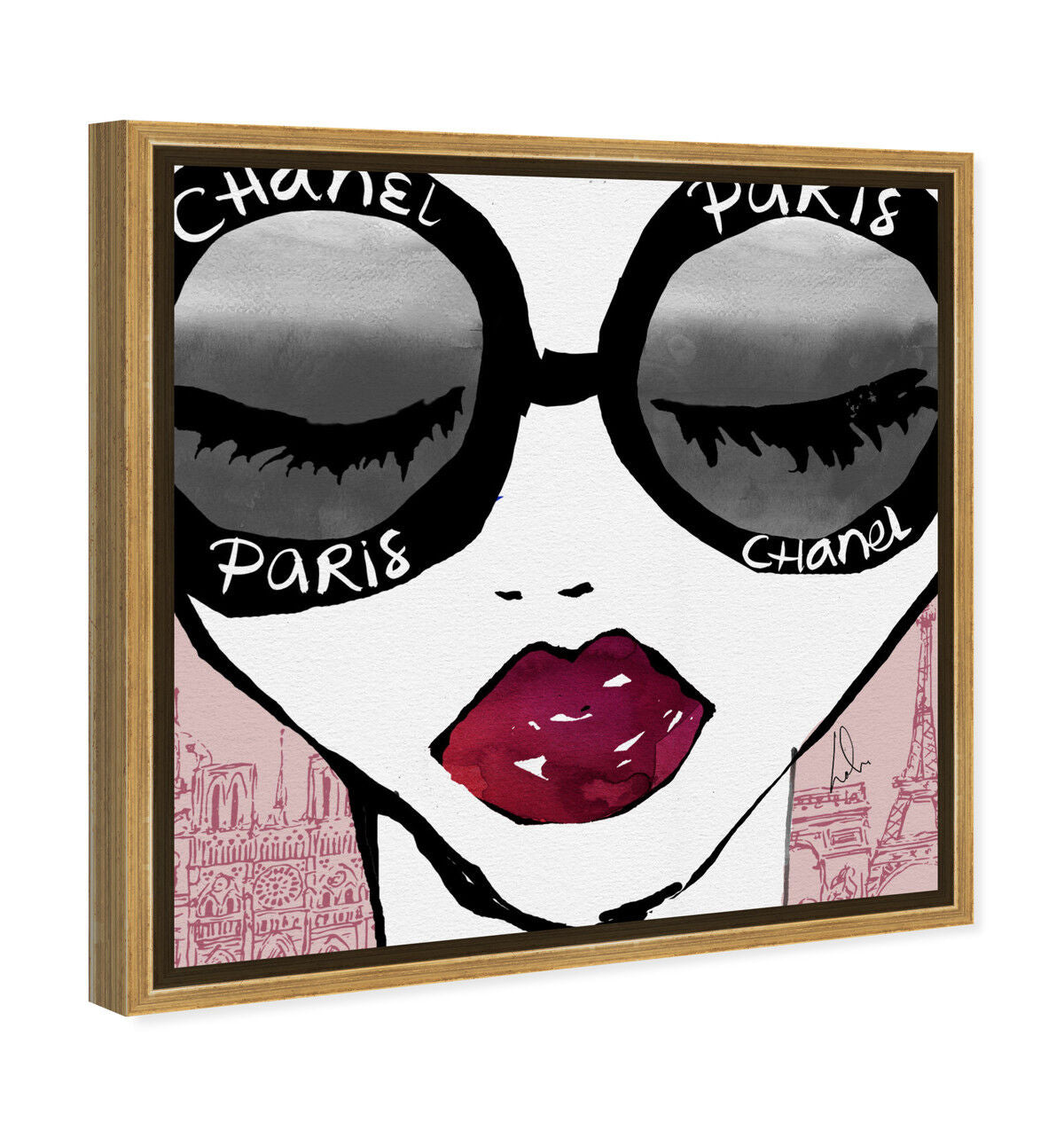40x40/Framed Canvas/PSGLD
