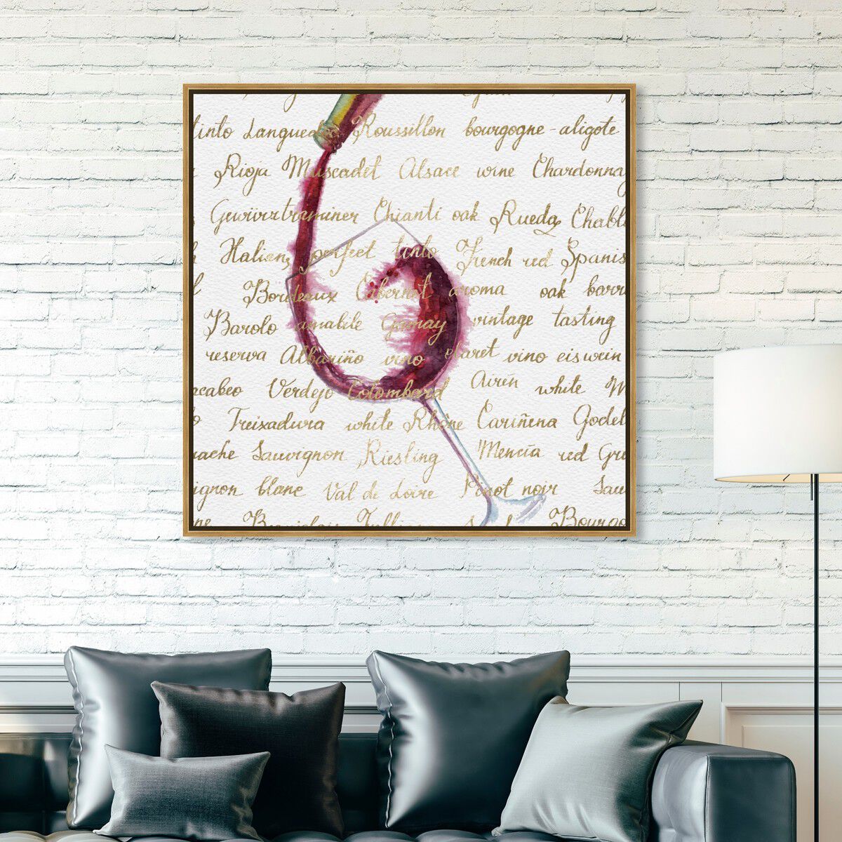 40x40/Framed Canvas/PSGLD