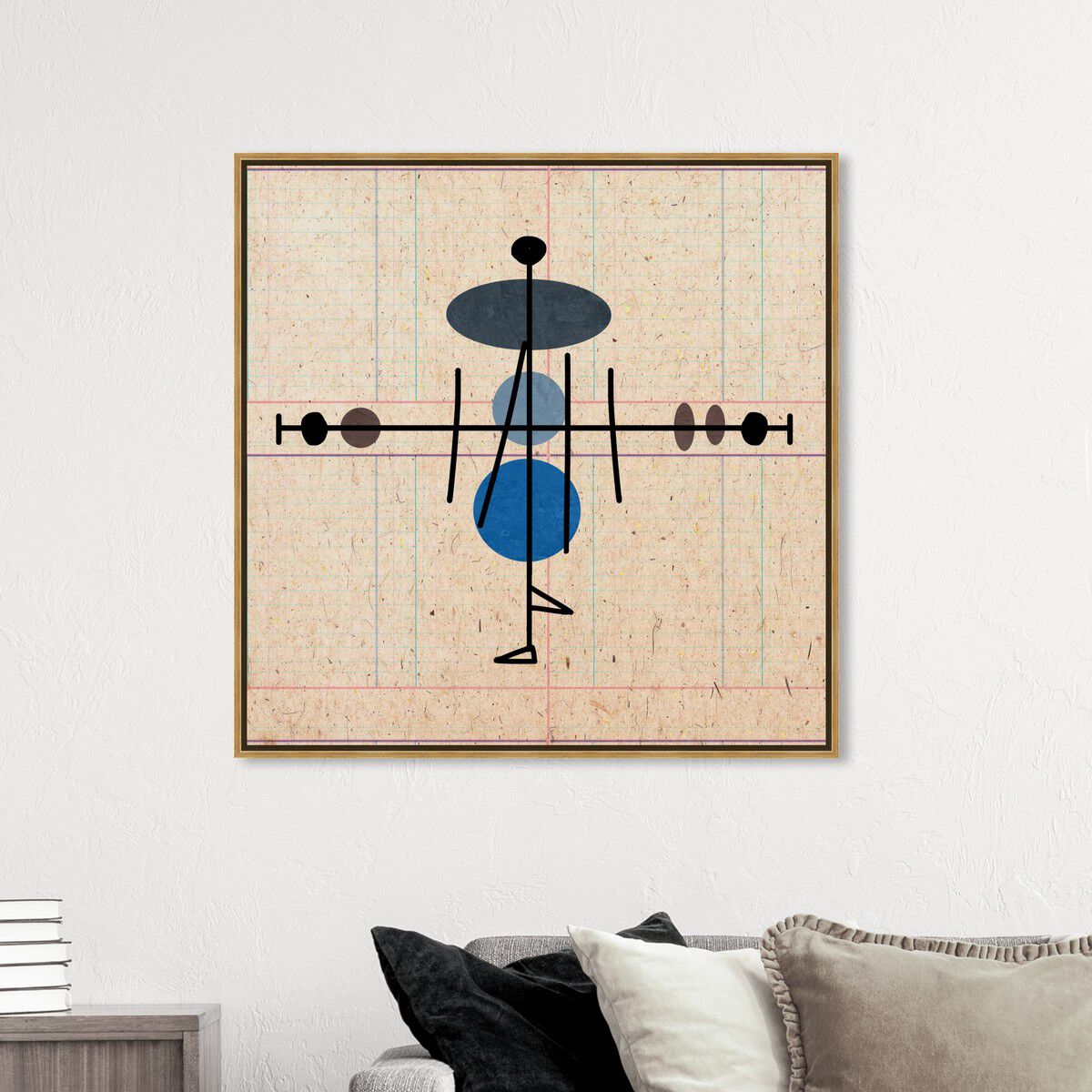 40x40/Framed Canvas/PSGLD