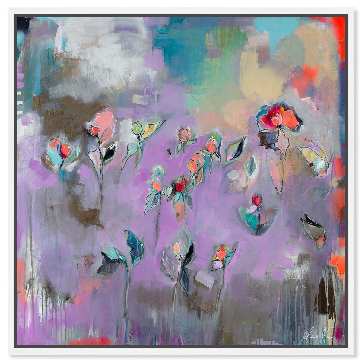 40x40/Framed Canvas/WFL