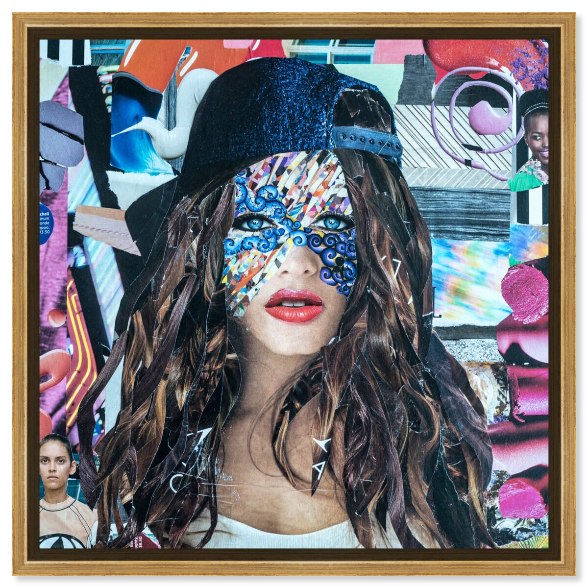 40x40/Framed Canvas/PSGLD