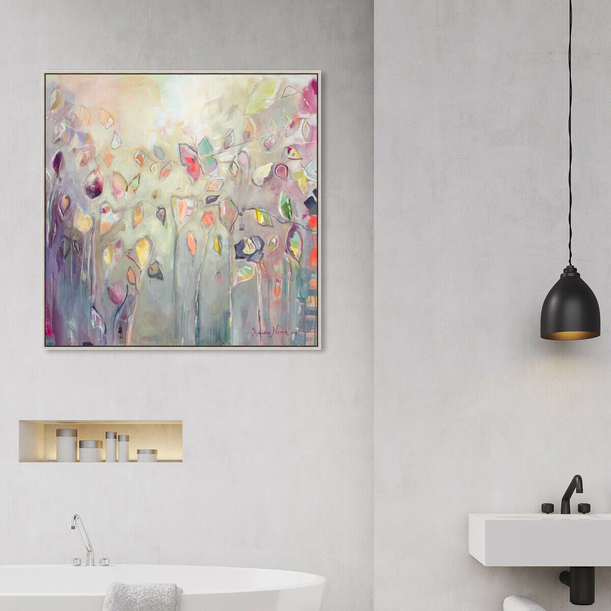40x40/Framed Canvas/CFL