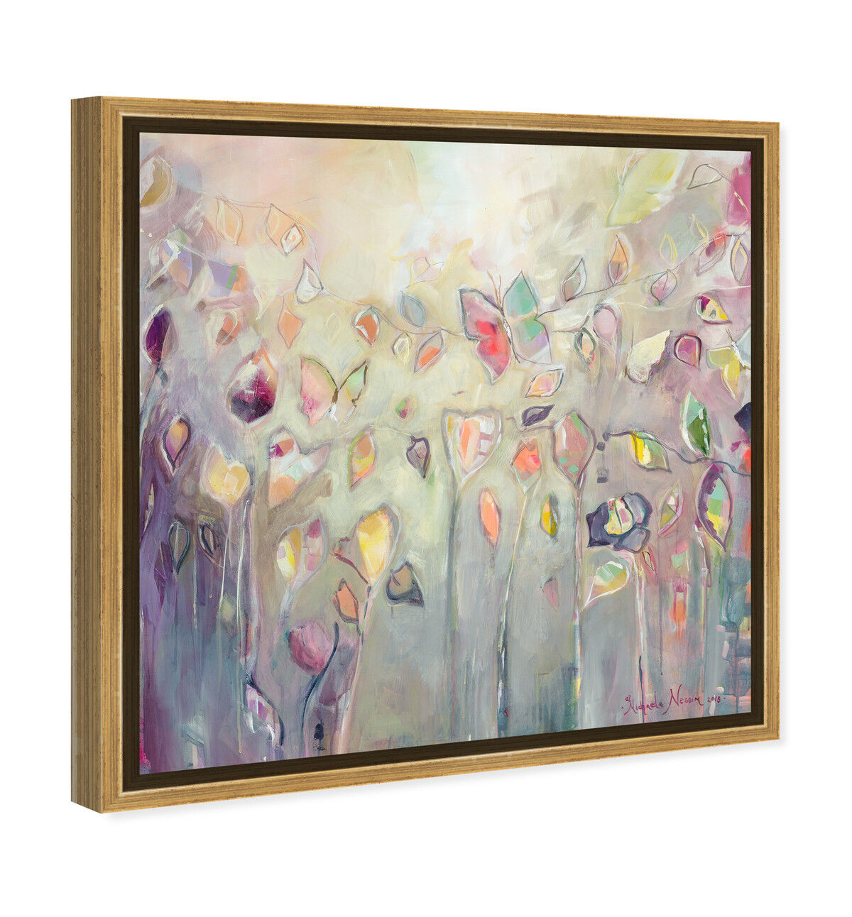 40x40/Framed Canvas/PSGLD