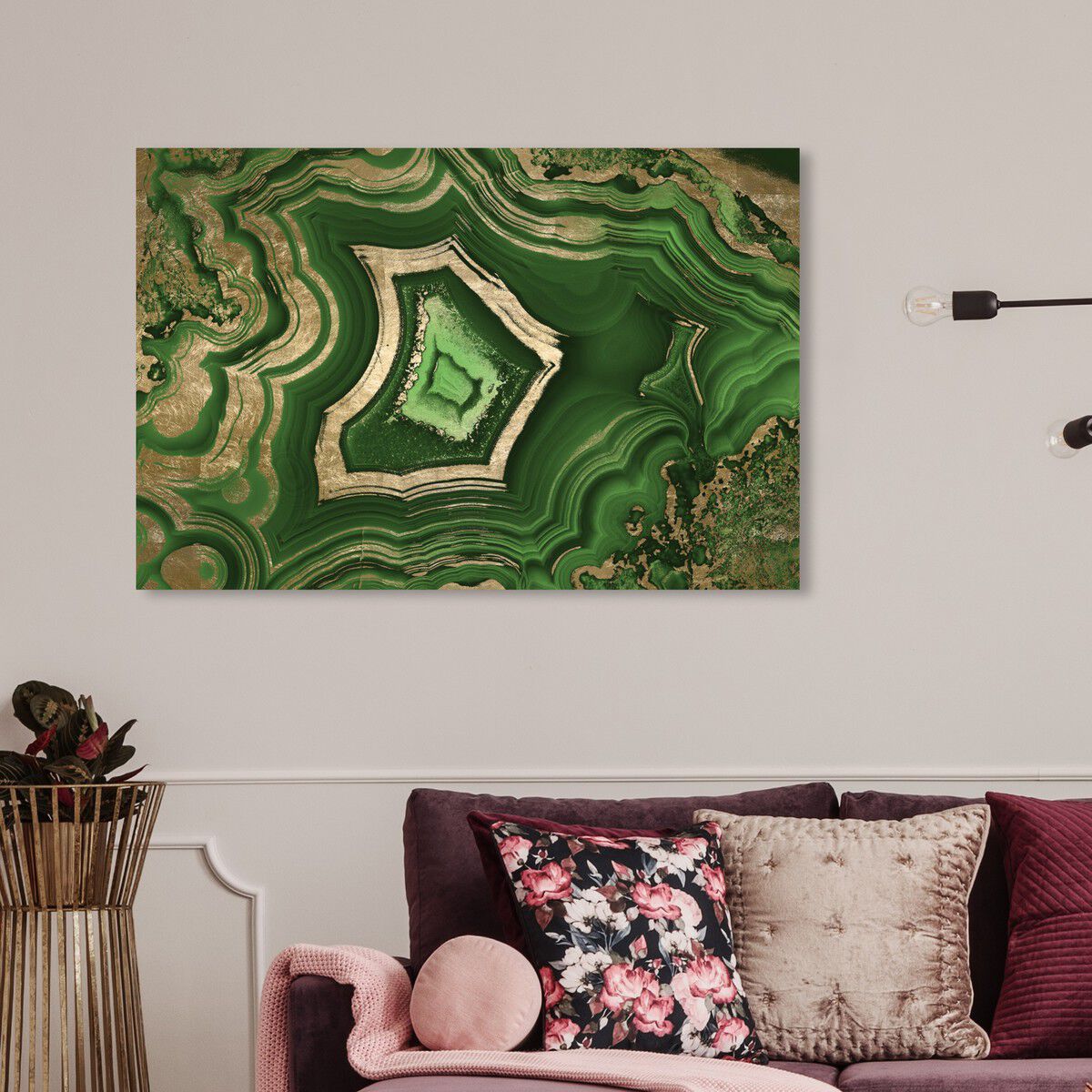 【Oliver Gal オリバー・ガル】きらきら★アート〔グリーン〕 Dreaming About Emerald | Wall Art by Oliver Gal