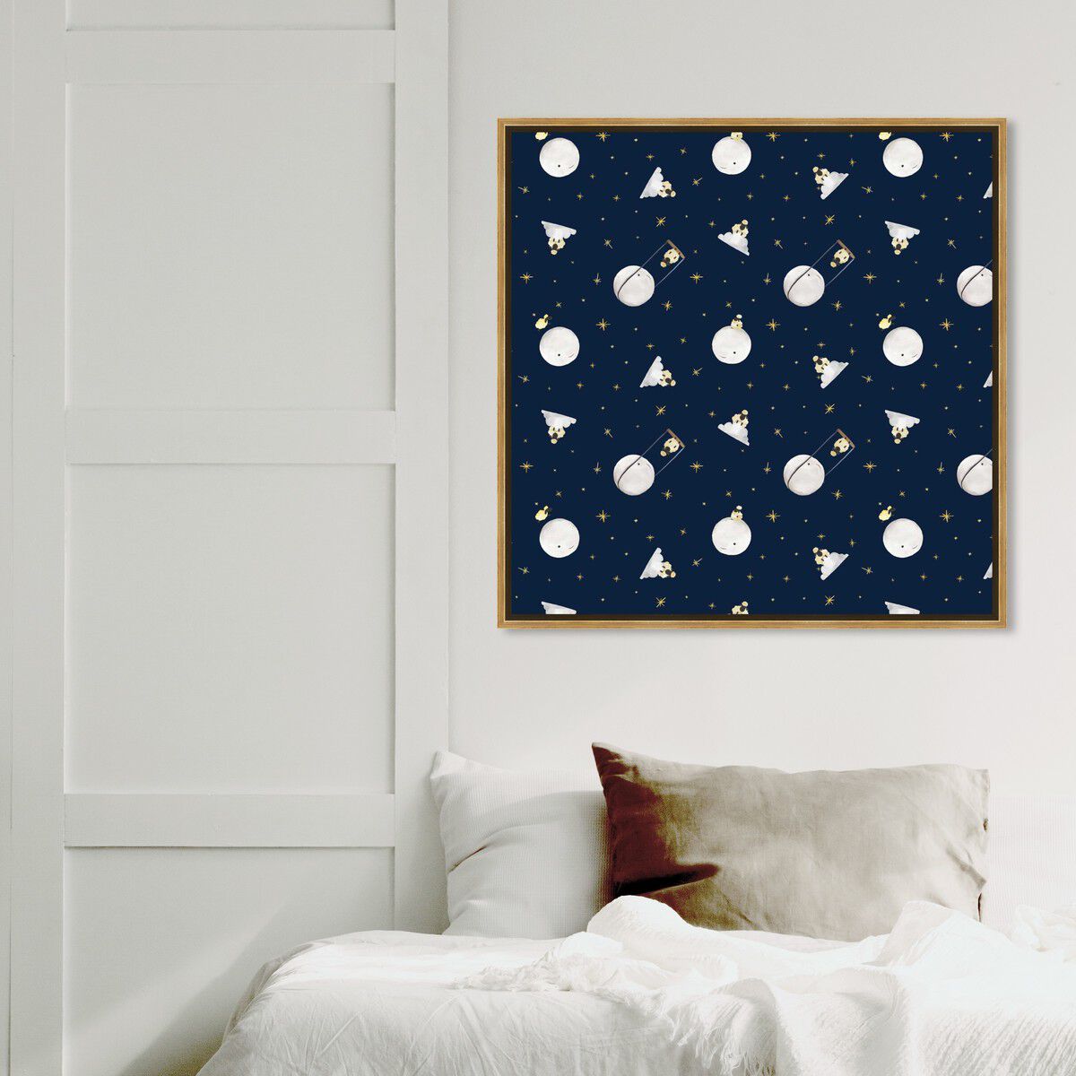 40x40/Framed Canvas/PSGLD