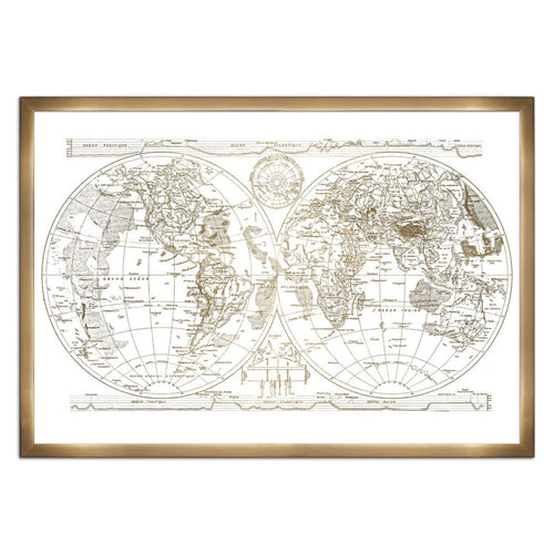 World Map & Flags Wall Art | Oliver Gal