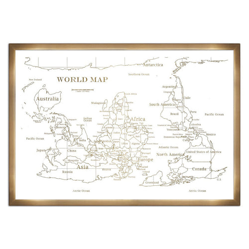 World Map & Flags Wall Art | Oliver Gal