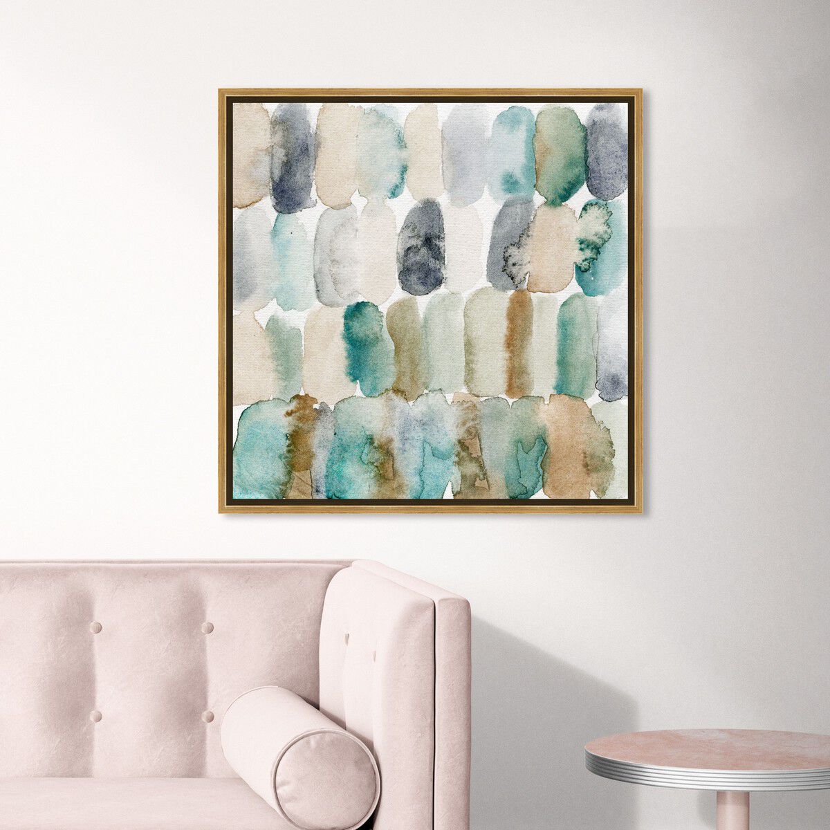 40x40/Framed Canvas/PSGLD