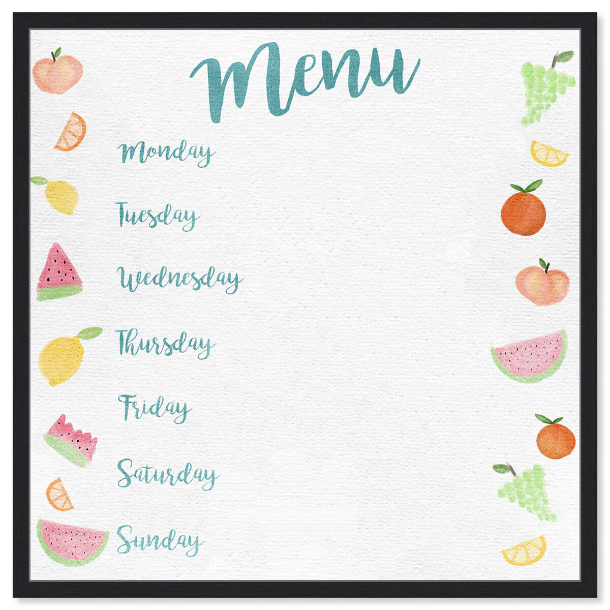 Menu Fruits | By Oliver Gal