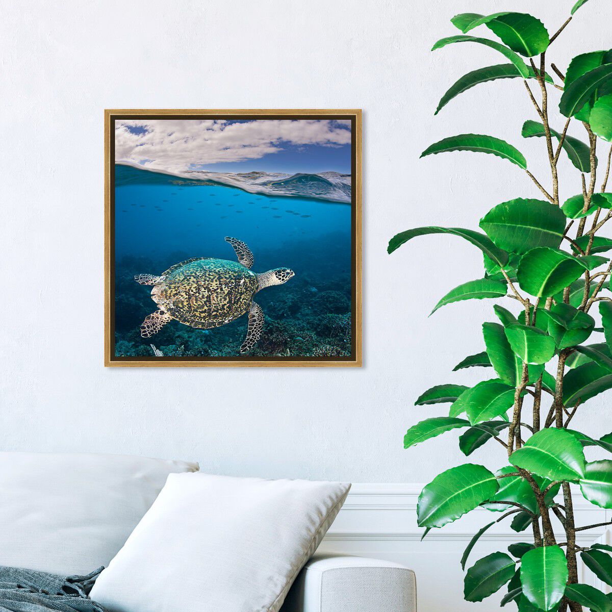 40x40/Framed Canvas/PSGLD