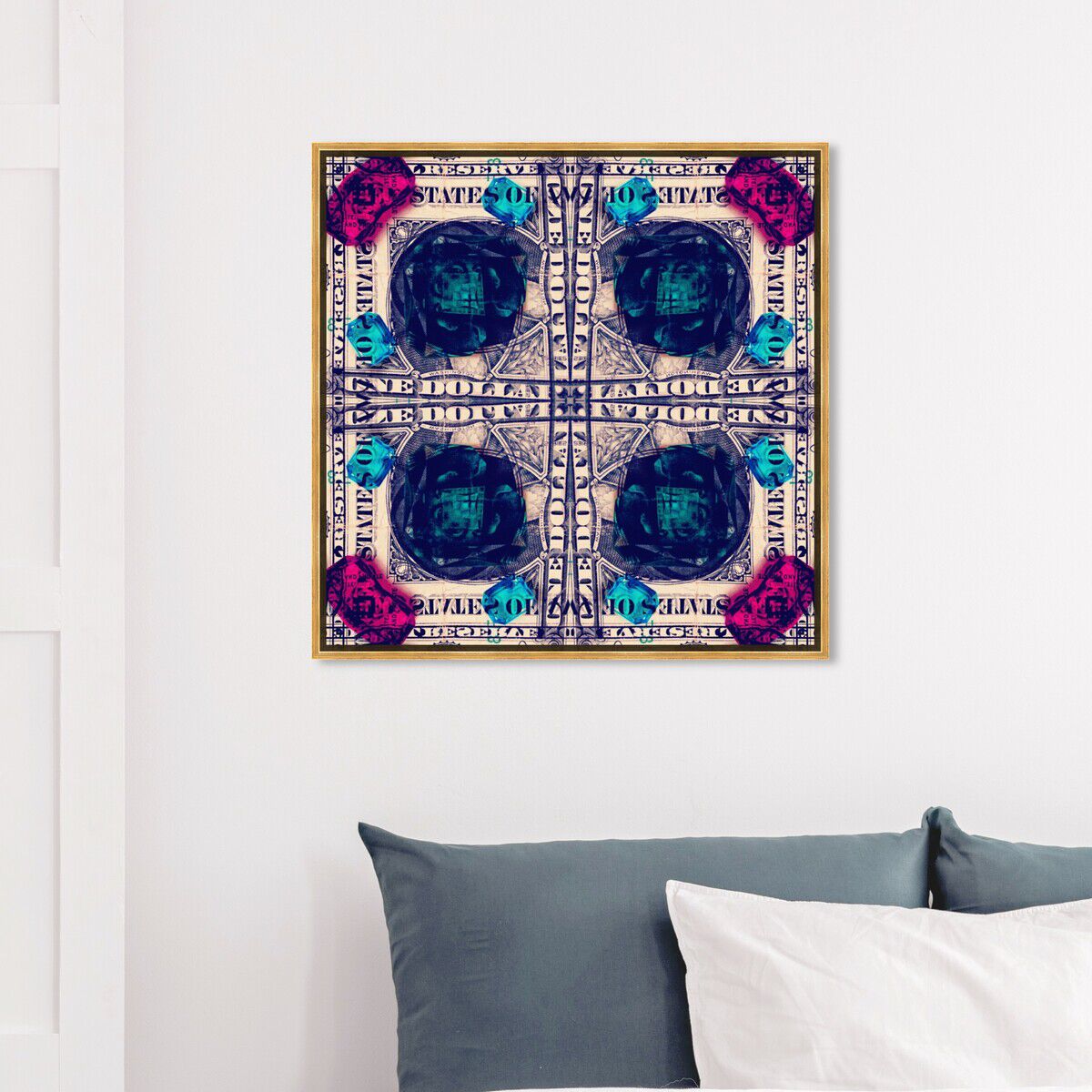 40x40/Framed Canvas/PSGLD