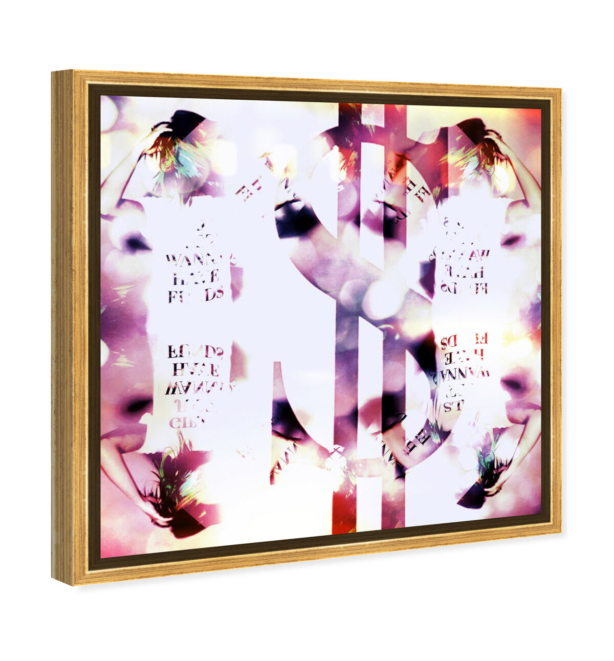 40x40/Framed Canvas/PSGLD