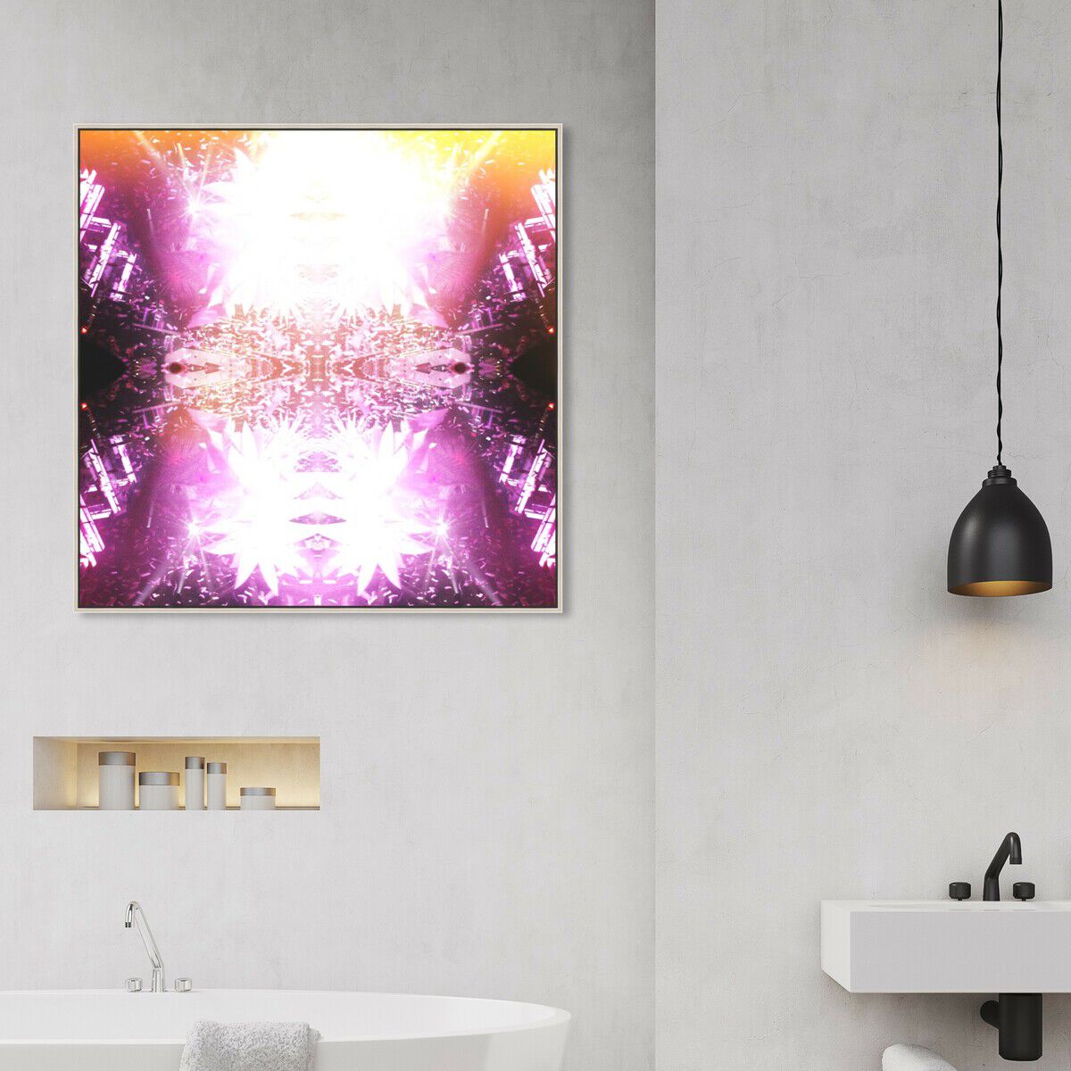 40x40/Framed Canvas/CFL