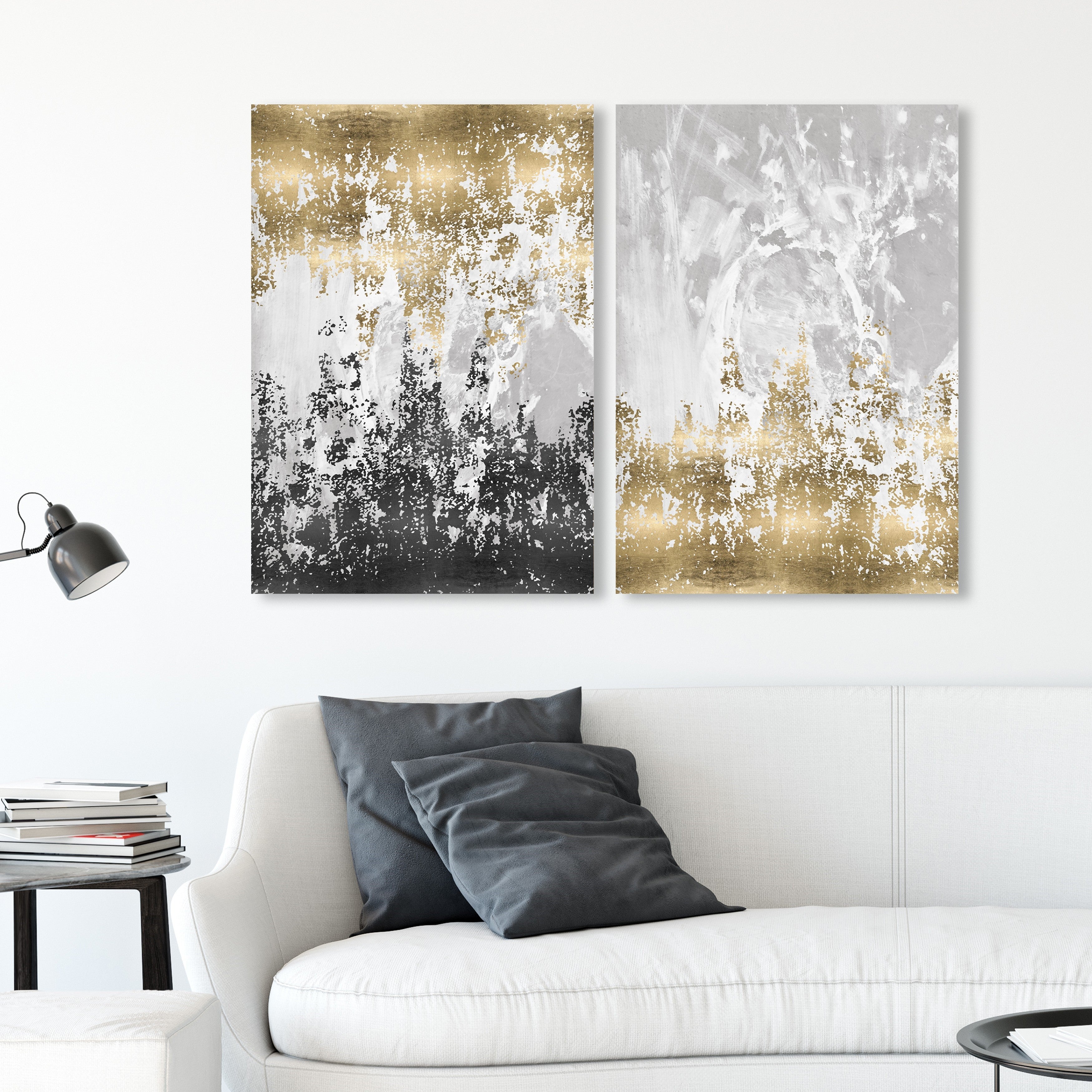 Precious Metals- Set of 2 | Abstract Wall Art by The Oliver Gal