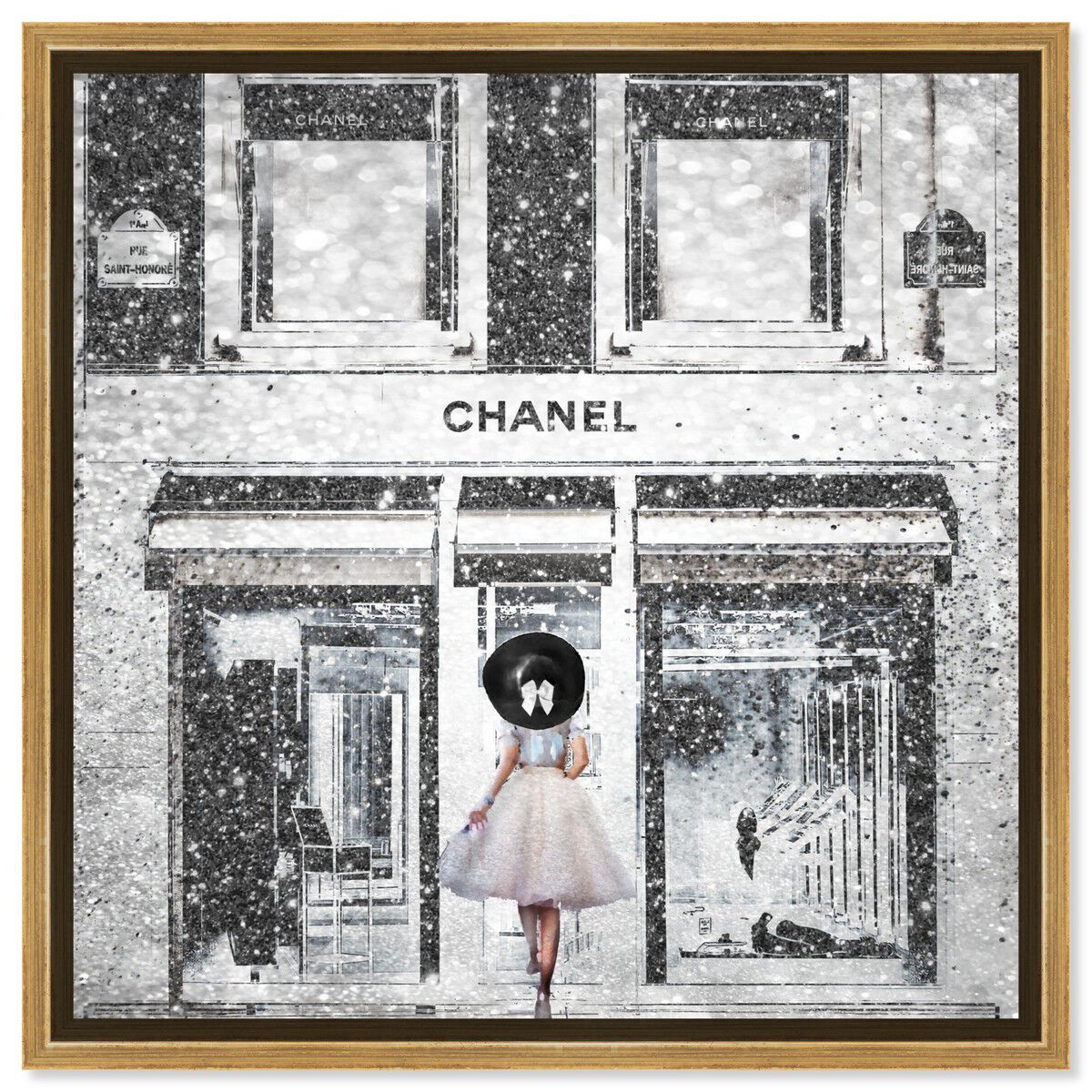 40x40/Framed Canvas/PSGLD
