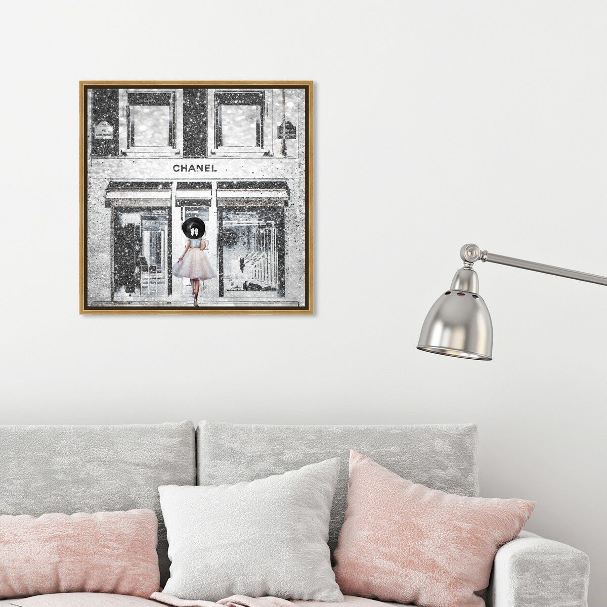 40x40/Framed Canvas/PSGLD