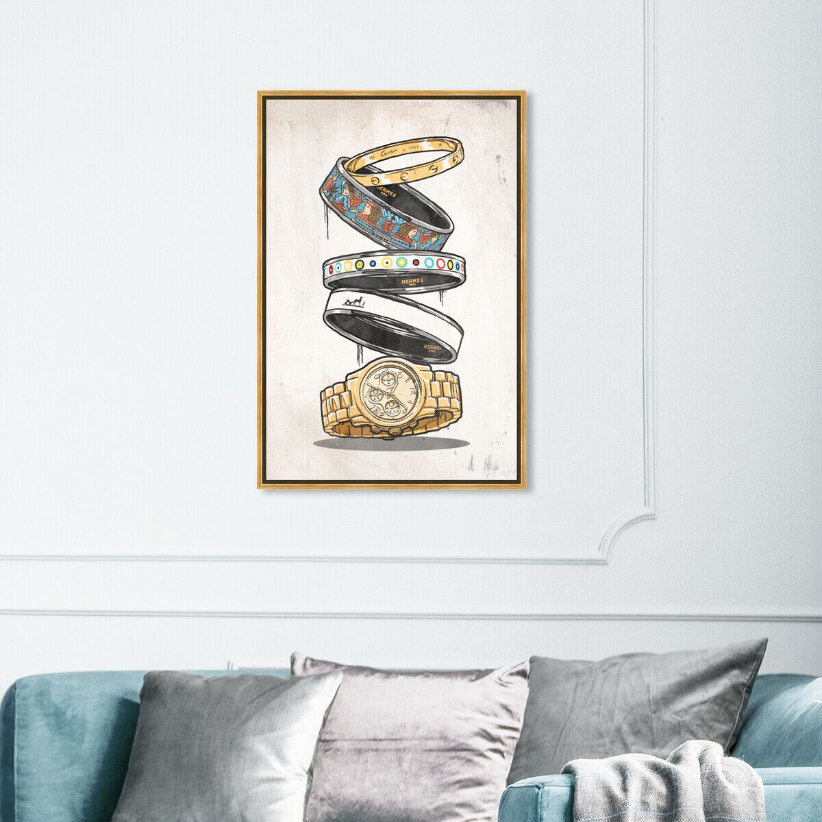 36x54/Framed Canvas/PSGLD