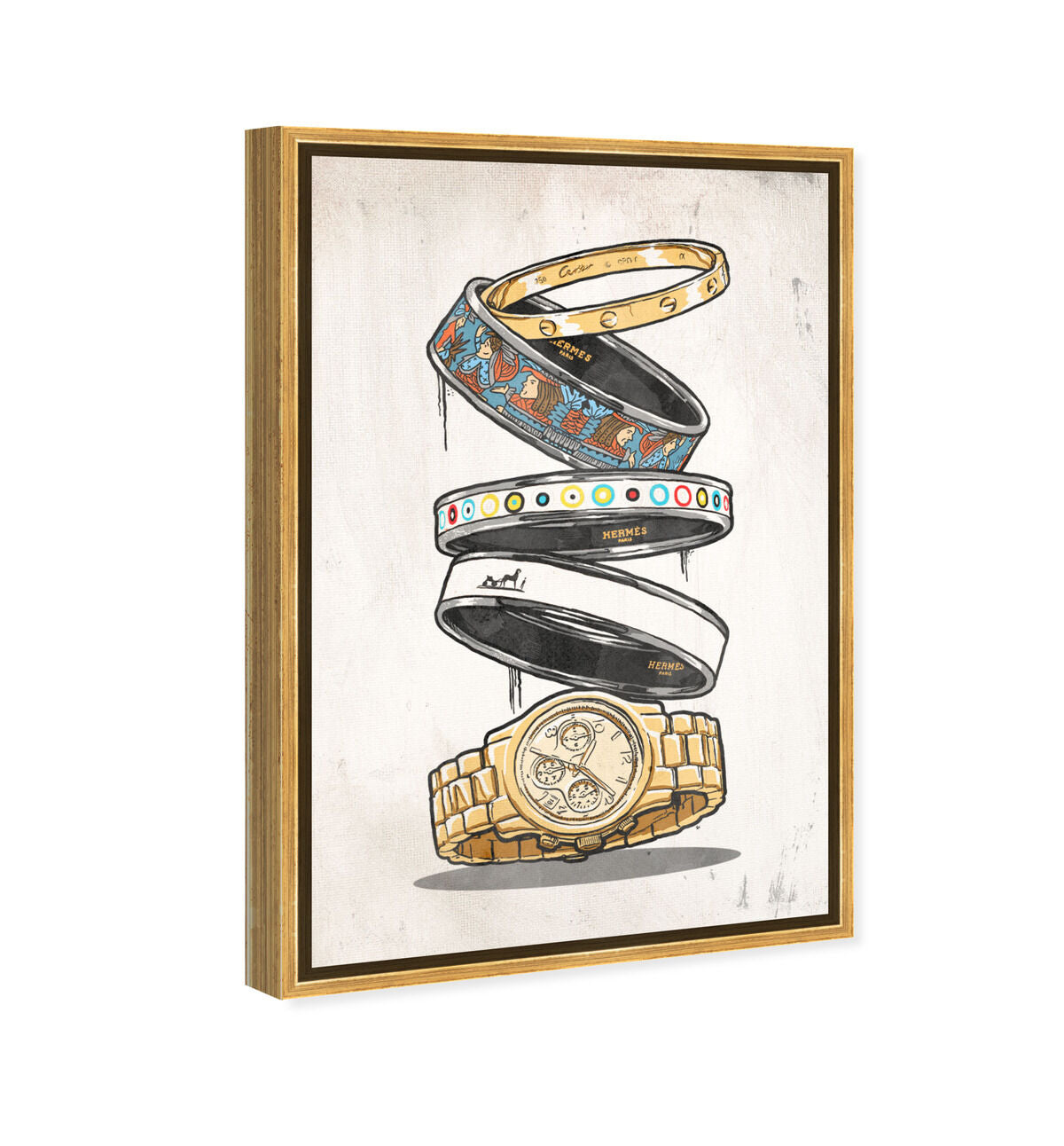 36x54/Framed Canvas/PSGLD