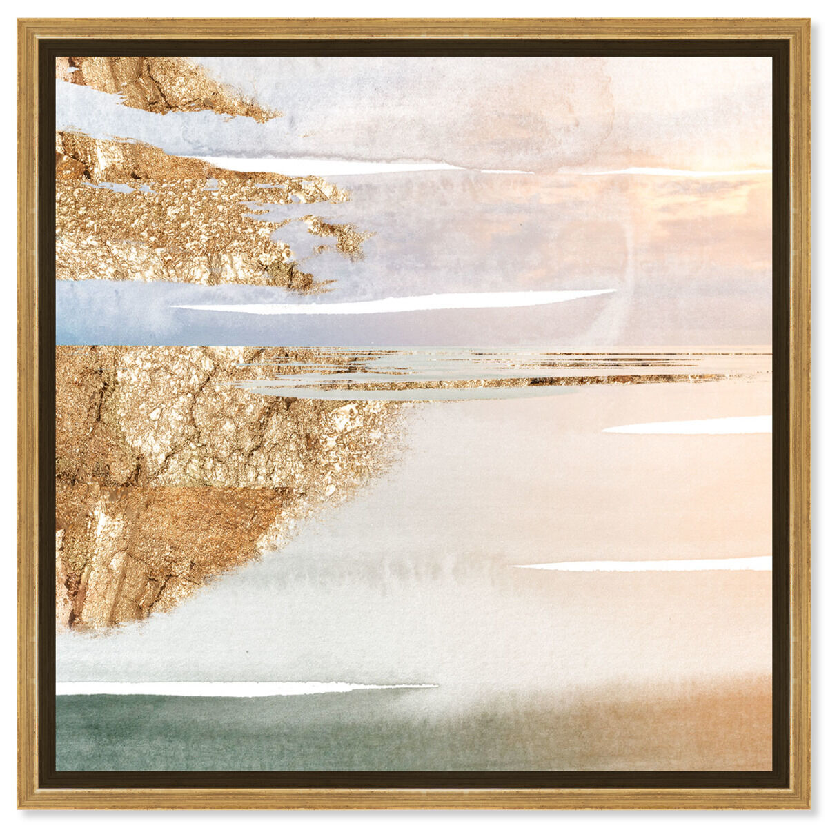 40x40/Framed Canvas/PSGLD