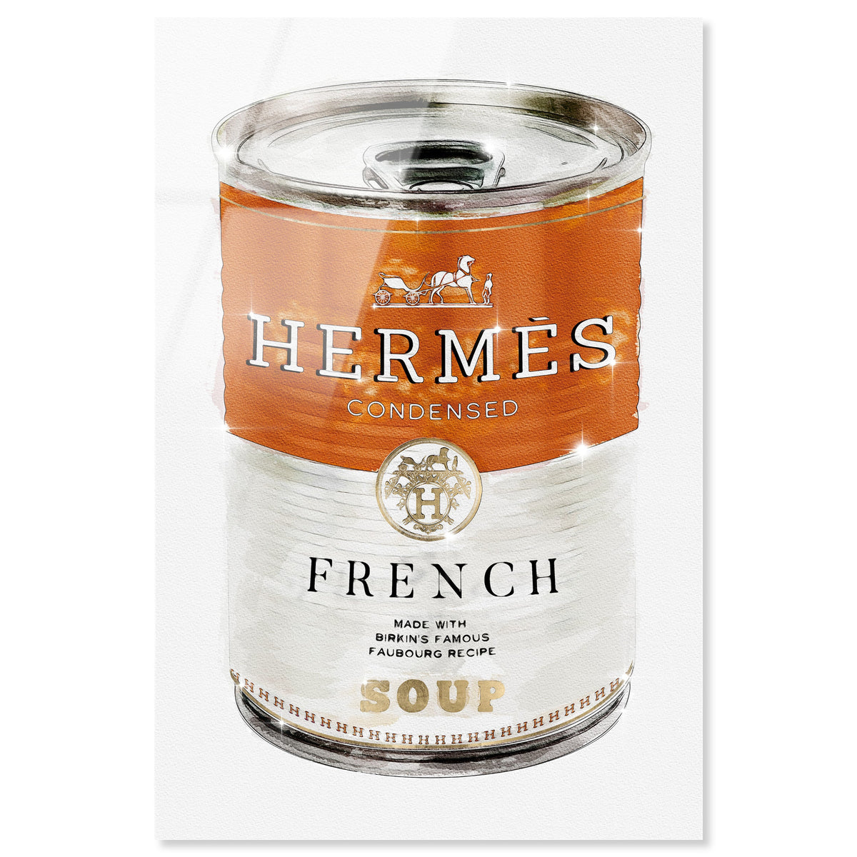 Oliver Galキャンバスアートエルメス French Luxe Soup French Luxe Soup | Fashion and Glam Wall Art by Oliver Gal