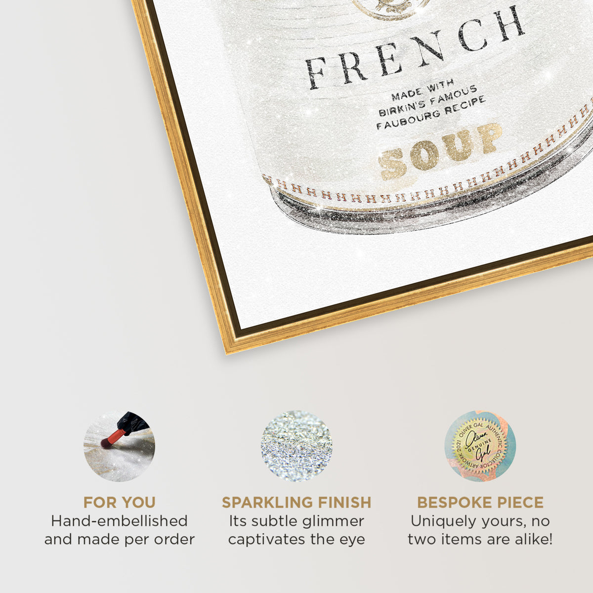 French Luxe Soup | Fashion and Glam Wall Art by Oliver Gal