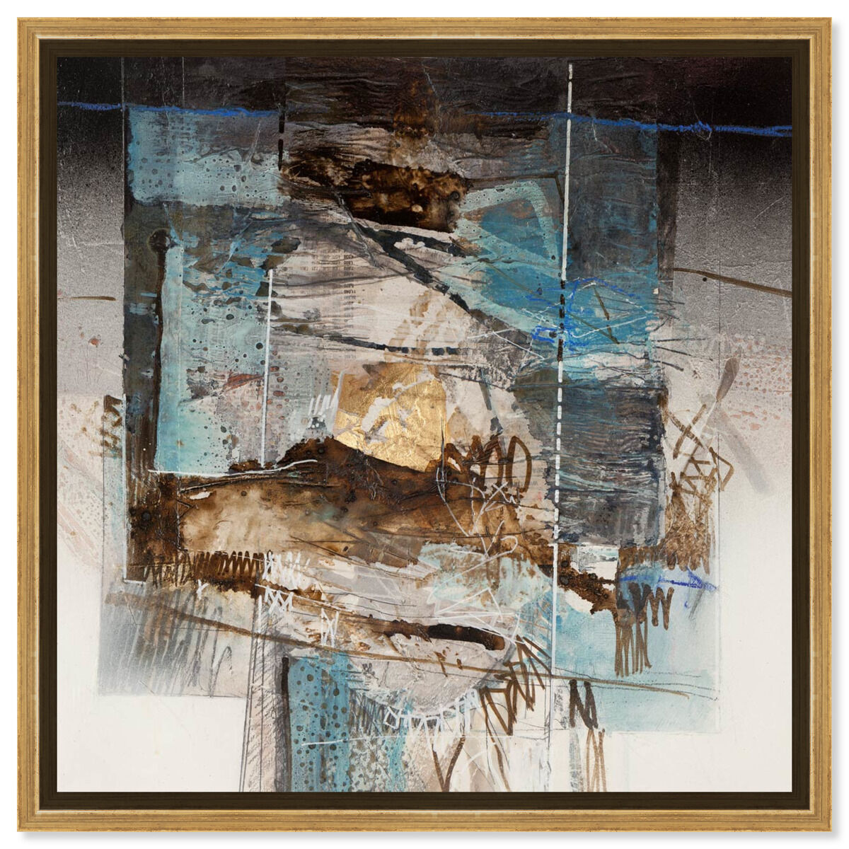 40x40/Framed Canvas/PSGLD
