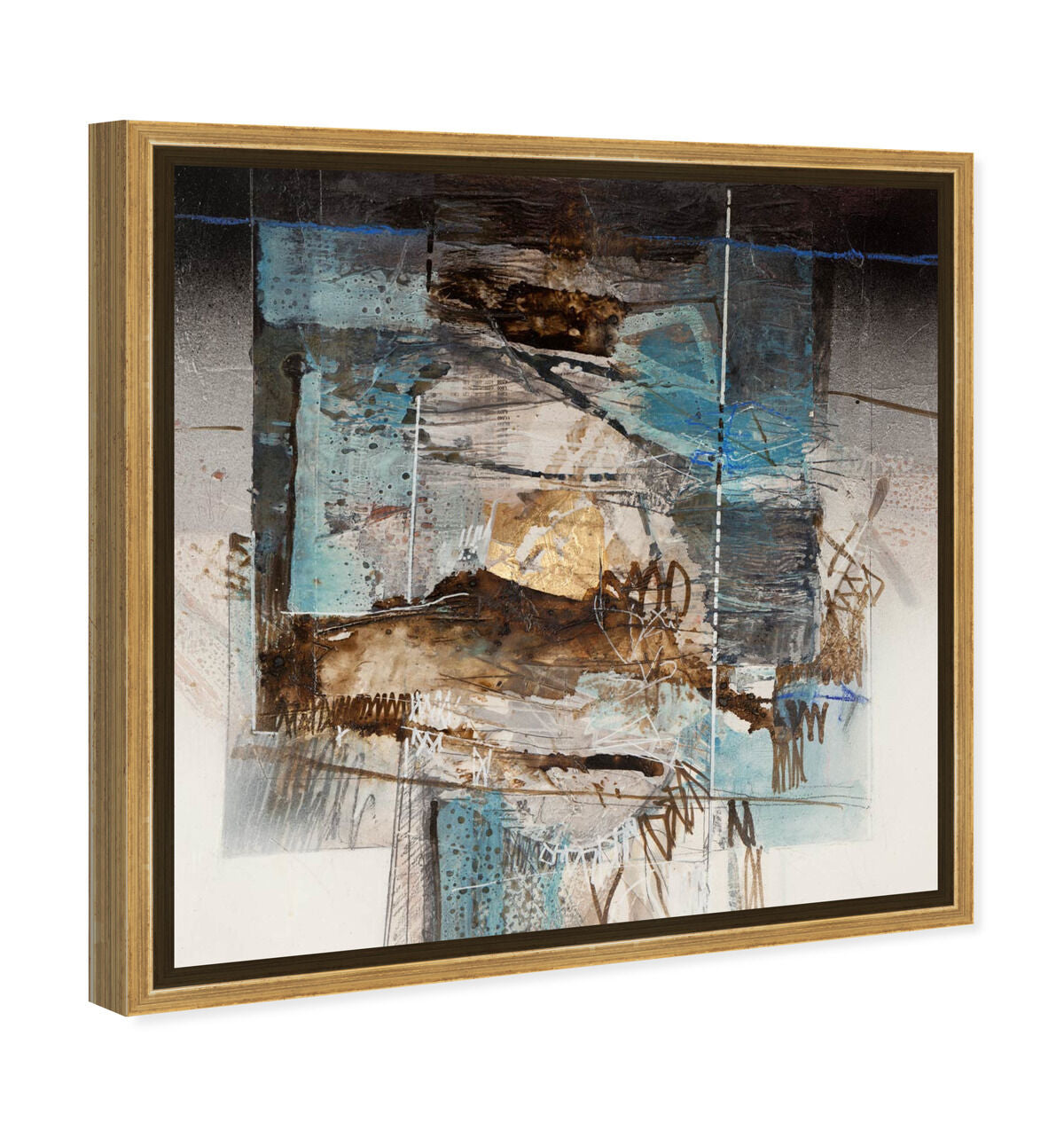 40x40/Framed Canvas/PSGLD