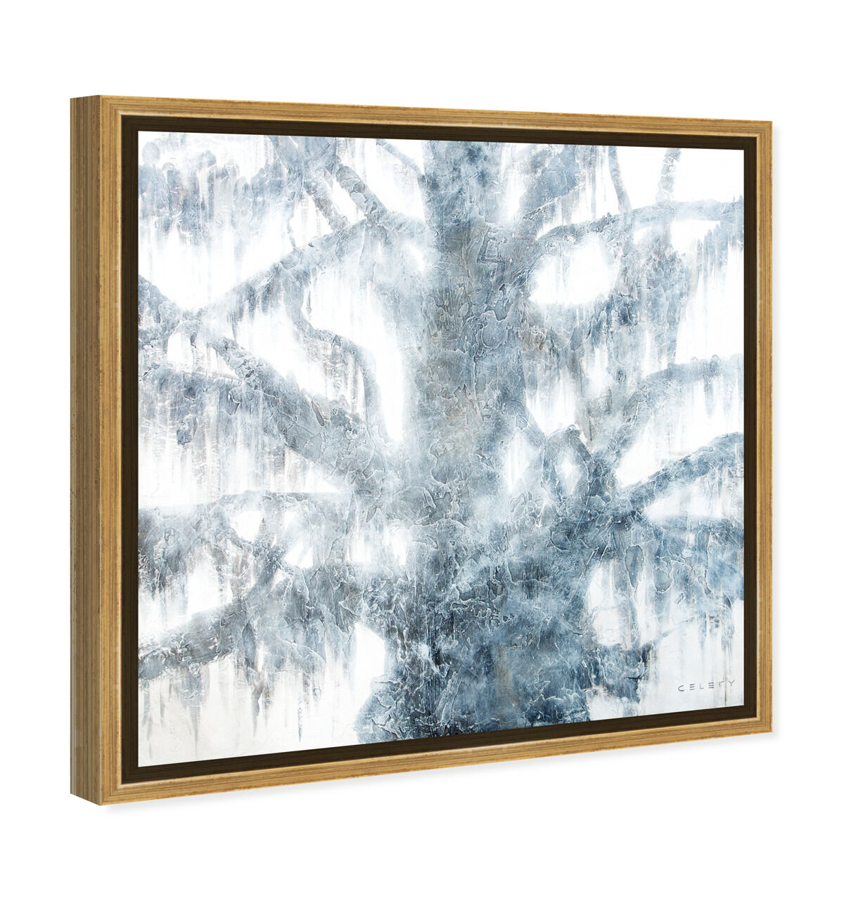 40x40/Framed Canvas/PSGLD