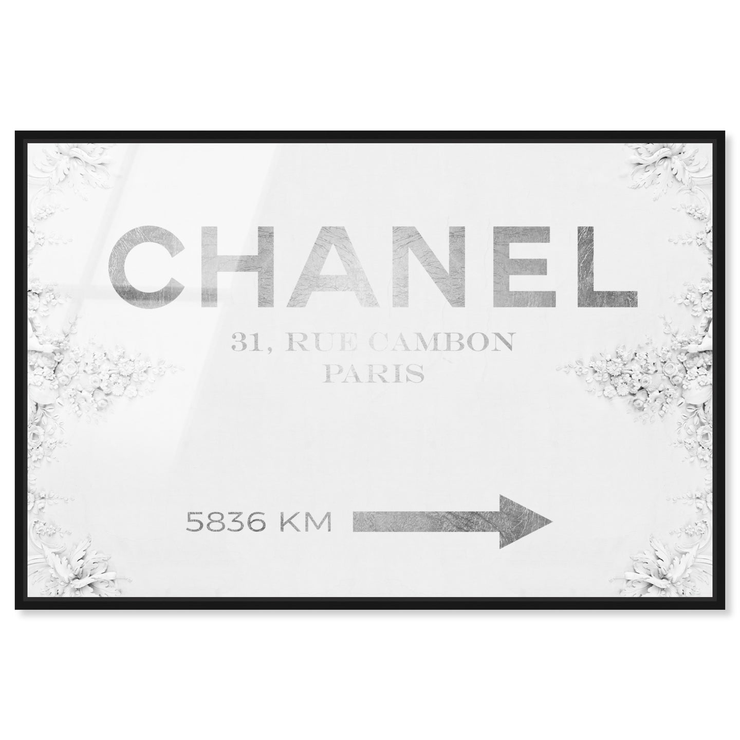 Couture Road Sign Classic | Fashion and Glam Wall Art by Oliver Gal