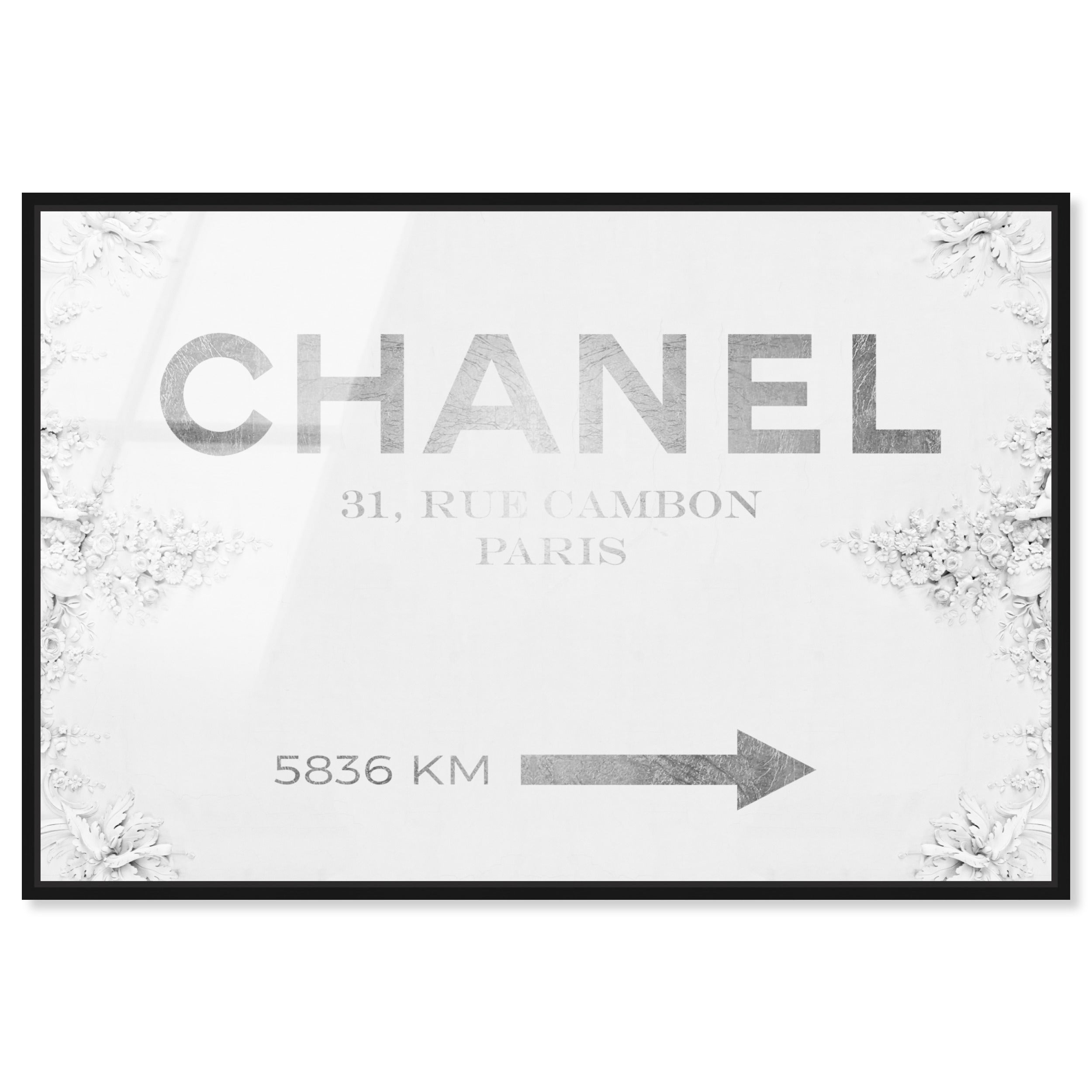Couture Road Sign Classic | Fashion and Glam Wall Art by Oliver Gal