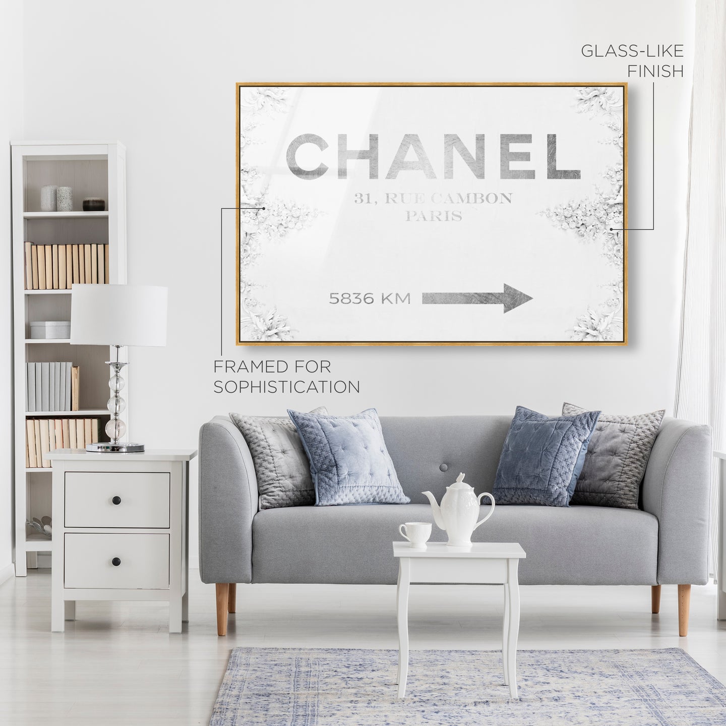 Couture Road Sign Classic | Fashion and Glam Wall Art by Oliver Gal