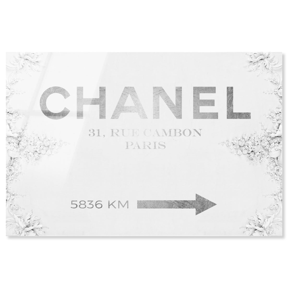 Couture Road Sign Classic | Fashion and Glam Wall Art by Oliver Gal