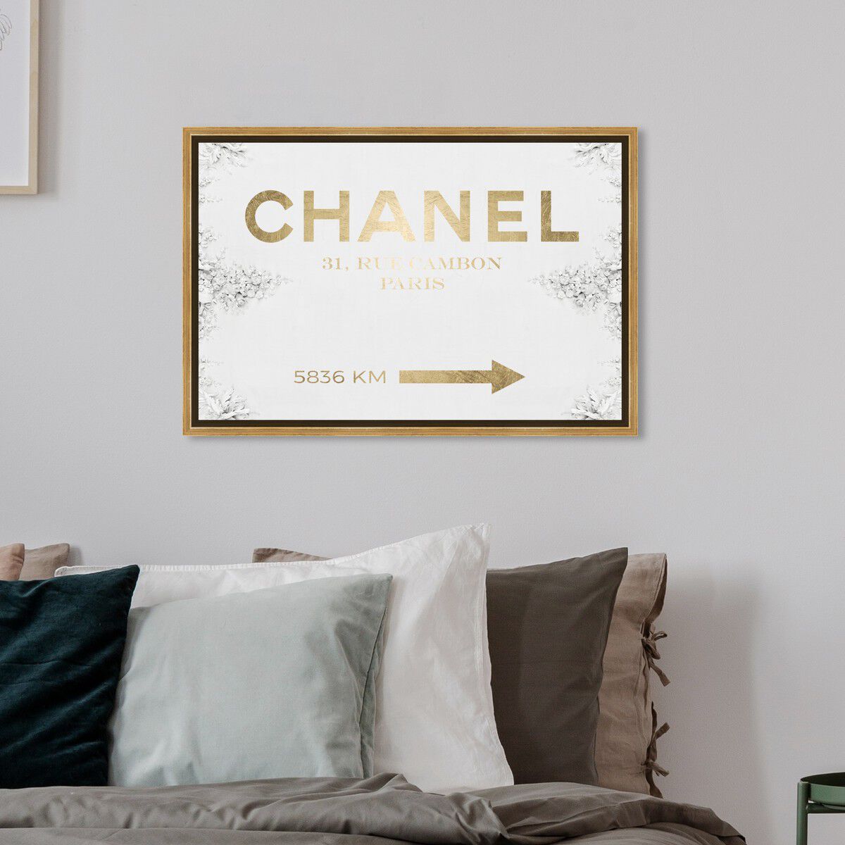 【美品】 オリバーガル Couture Road Sign Couture Road Sign Classic Gold | By Oliver Gal