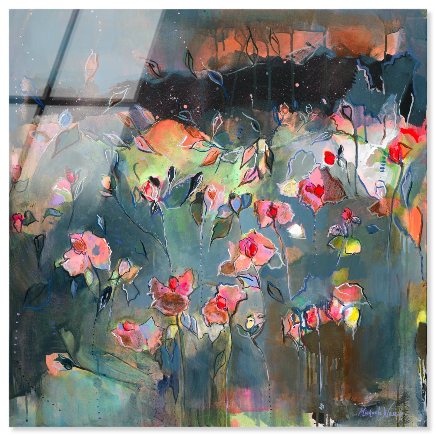 40x40/Acrylic/Unframed