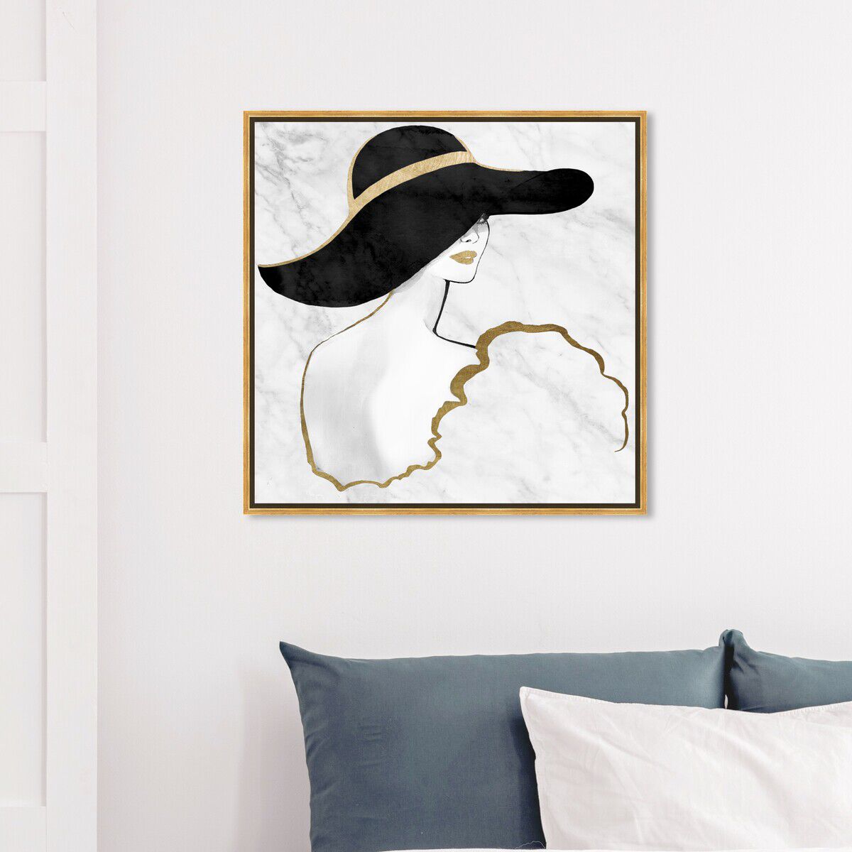 40x40/Framed Canvas/PSGLD