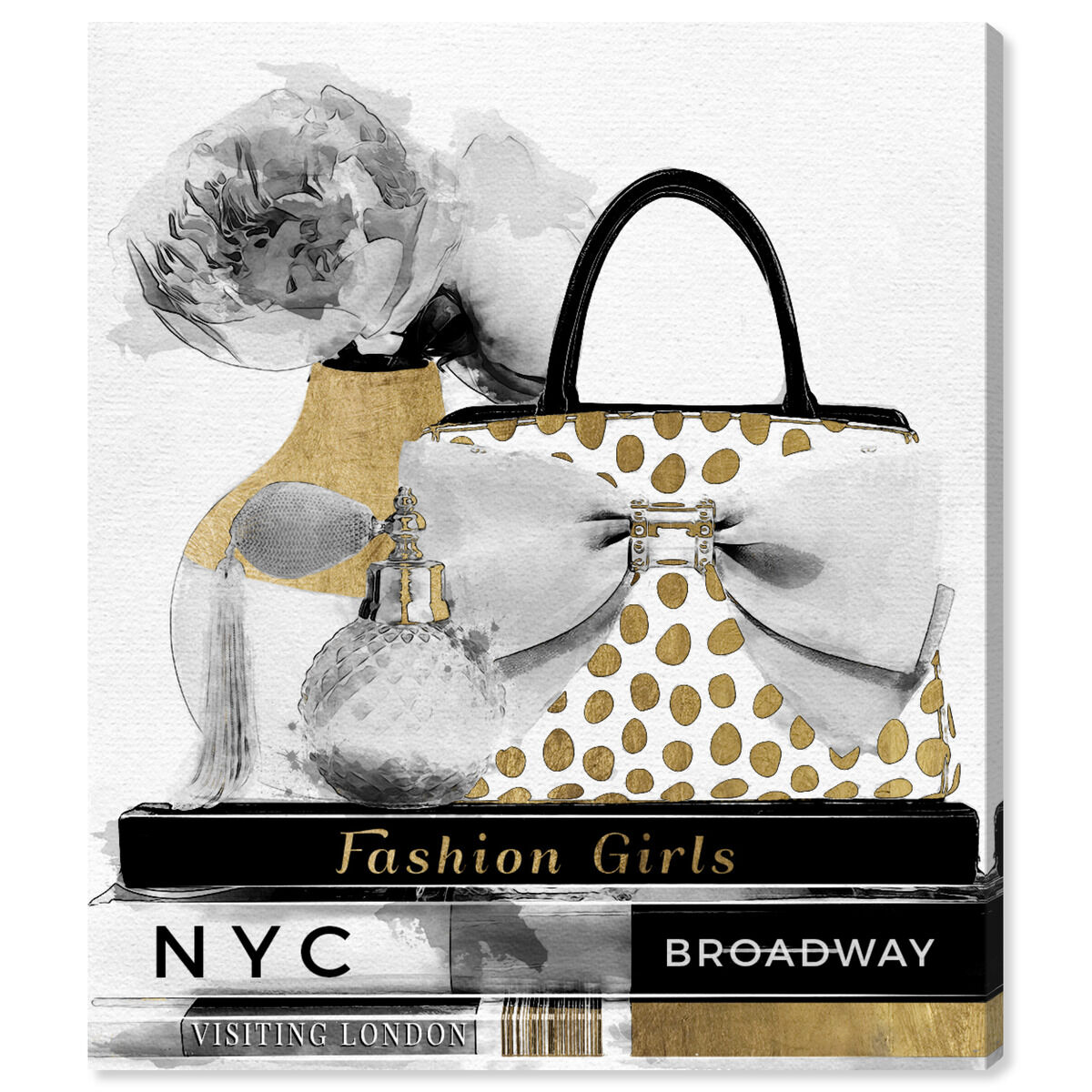 My Girly Essentials Luxe | Fashion and Glam Wall Art by Oliver Gal