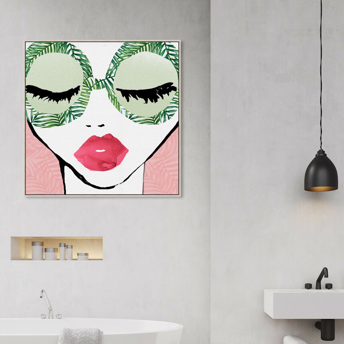40x40/Framed Canvas/CFL
