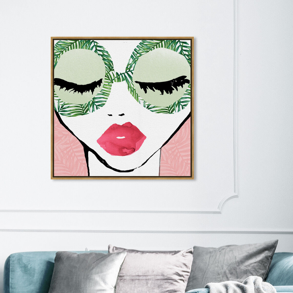 40x40/Framed Canvas/PSGLD
