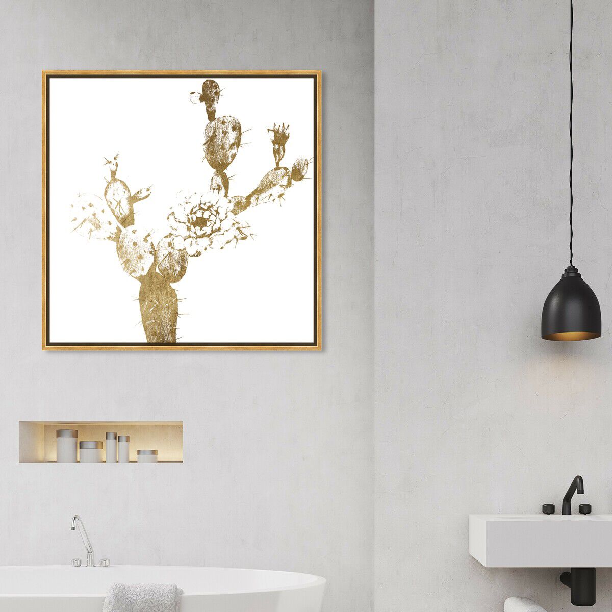 40x40/Framed Canvas/PSGLD
