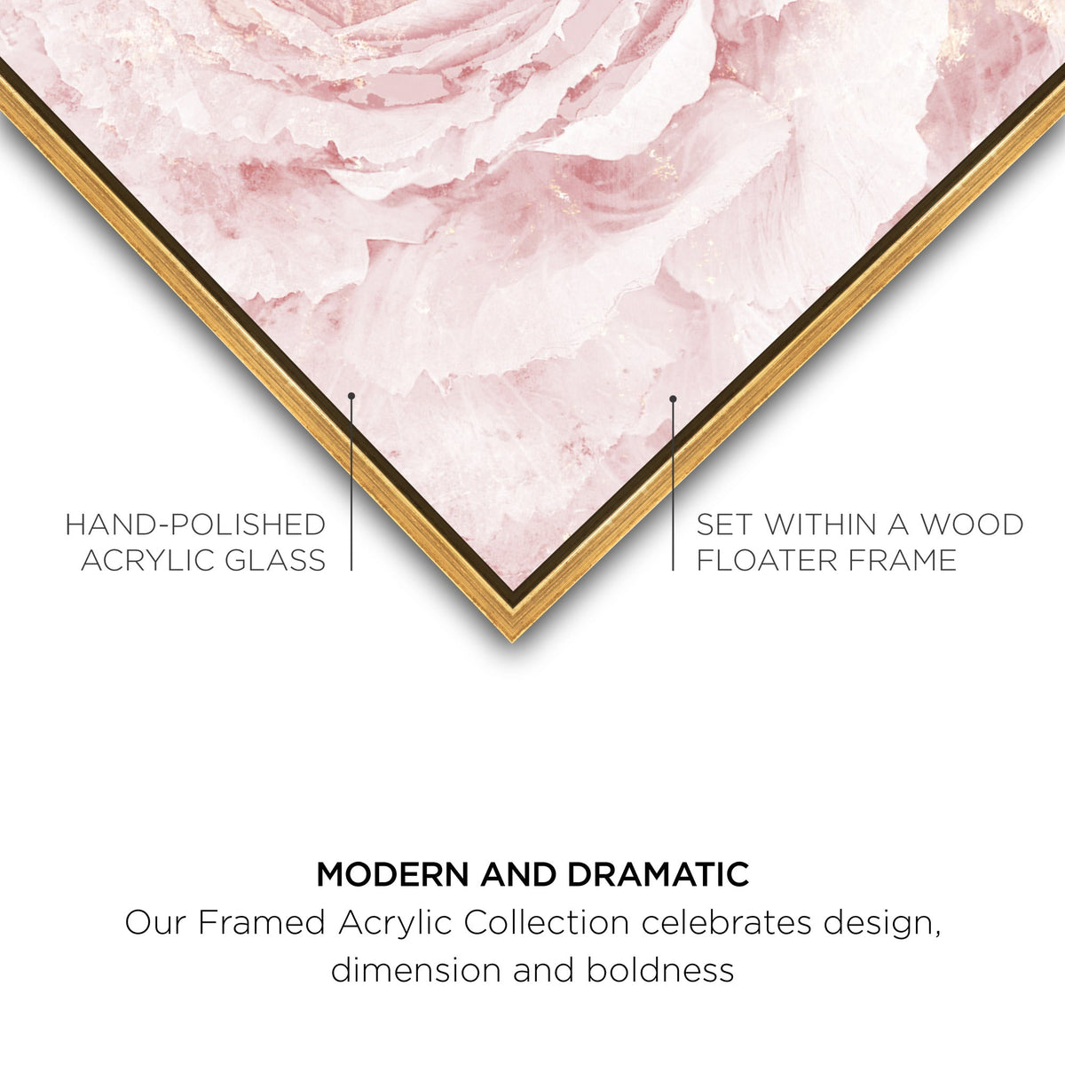 Blush Winter Flower Pink | Floral and Botanical Wall Art by Oliver Gal