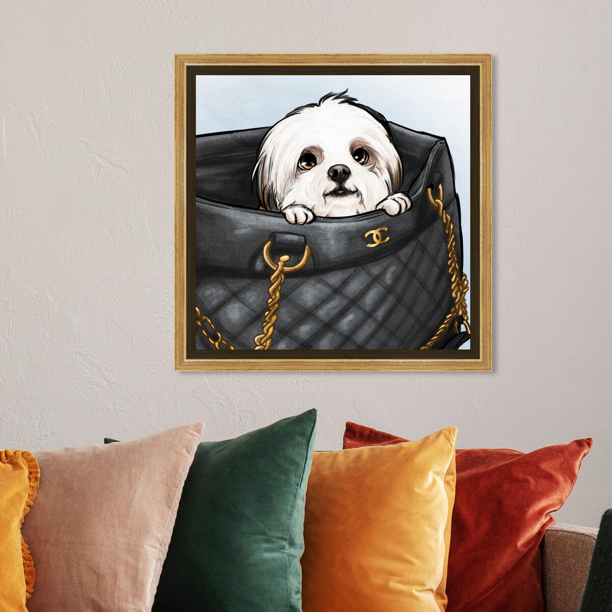 40x40/Framed Canvas/PSGLD