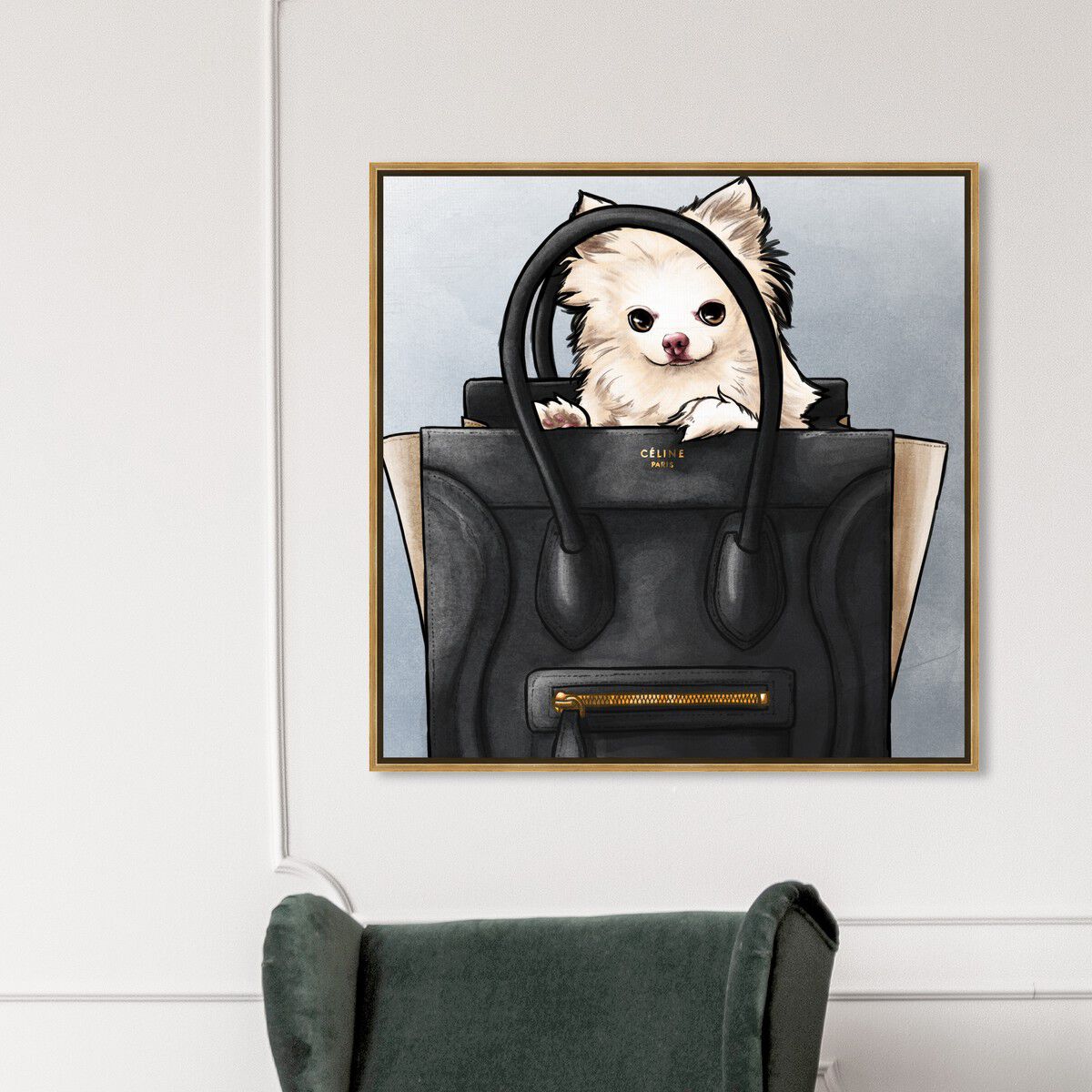 40x40/Framed Canvas/PSGLD