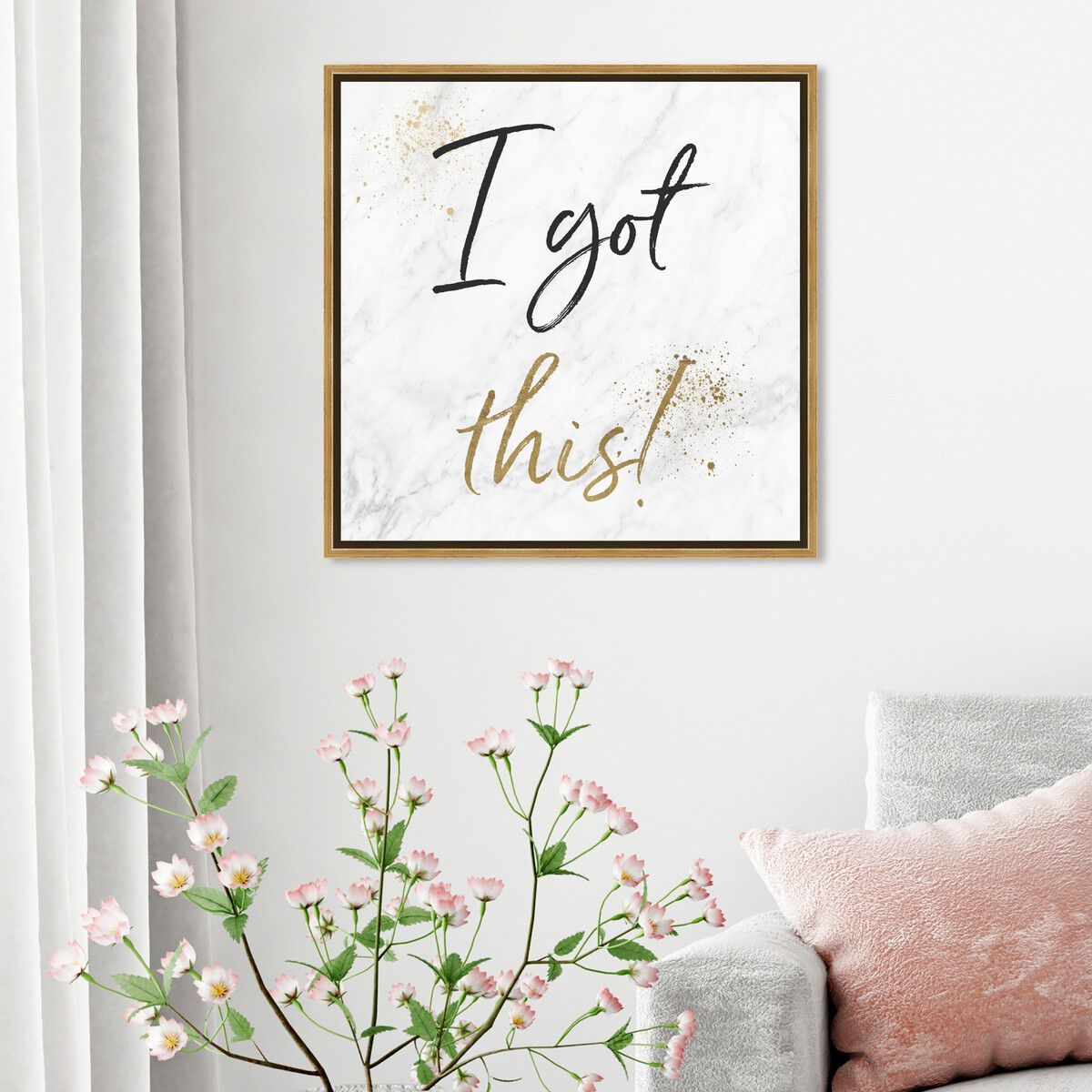 40x40/Framed Canvas/PSGLD