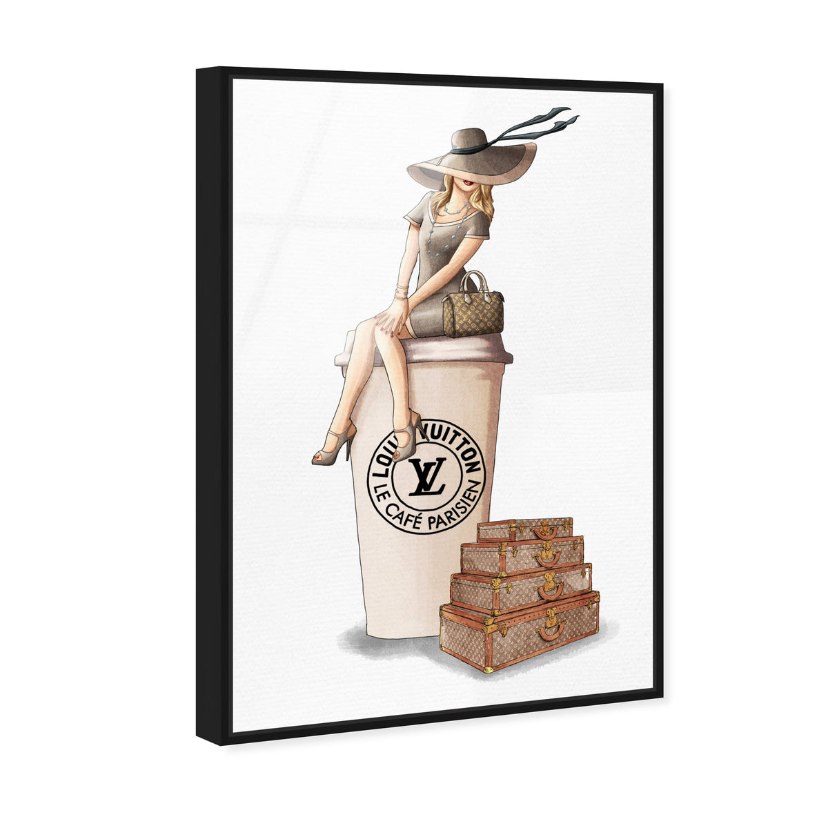 オリバーガル☆N°1 COUTURE PARIS アートプリント Cafe au Lait Paris | Fashion and Glam Wall Art by Oliver Gal