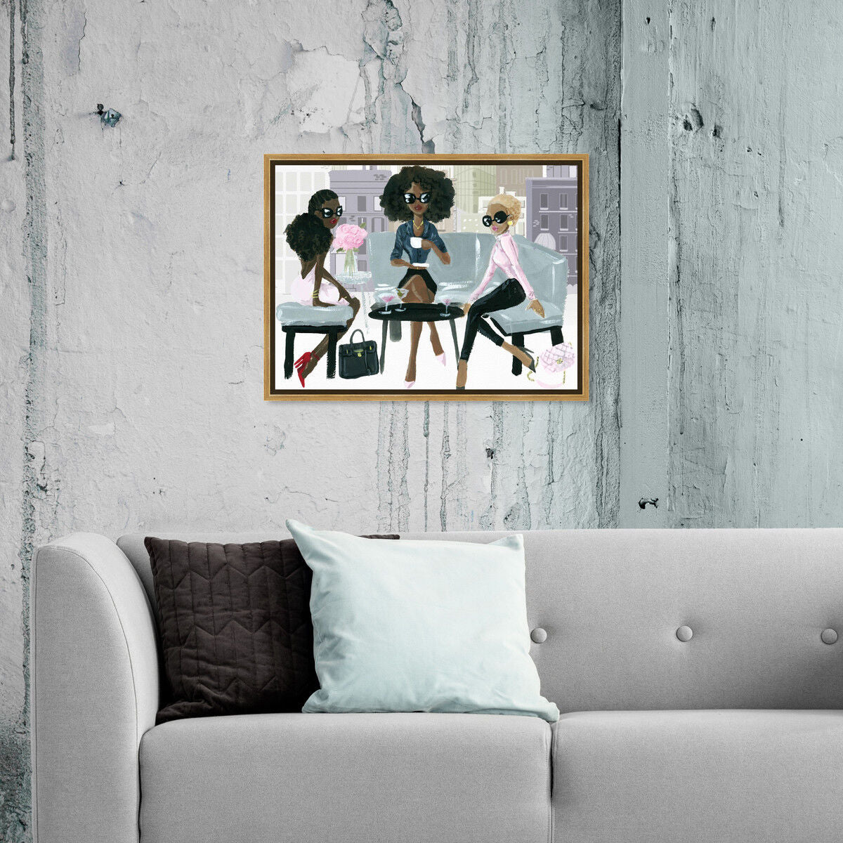 54x36/Framed Canvas/PSGLD