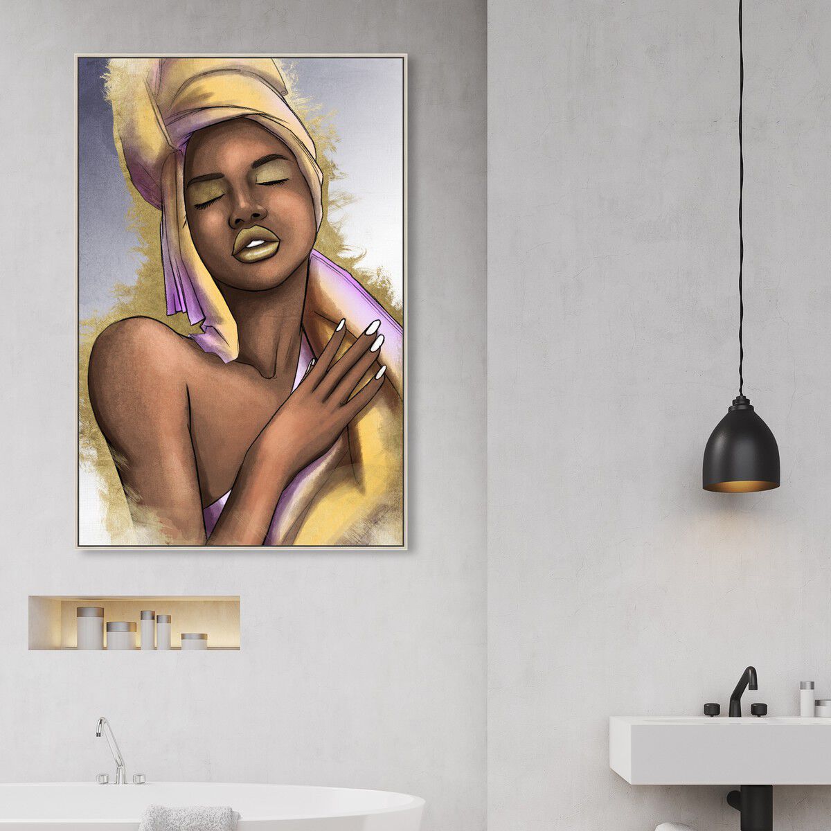 36x54/Framed Canvas/CFL