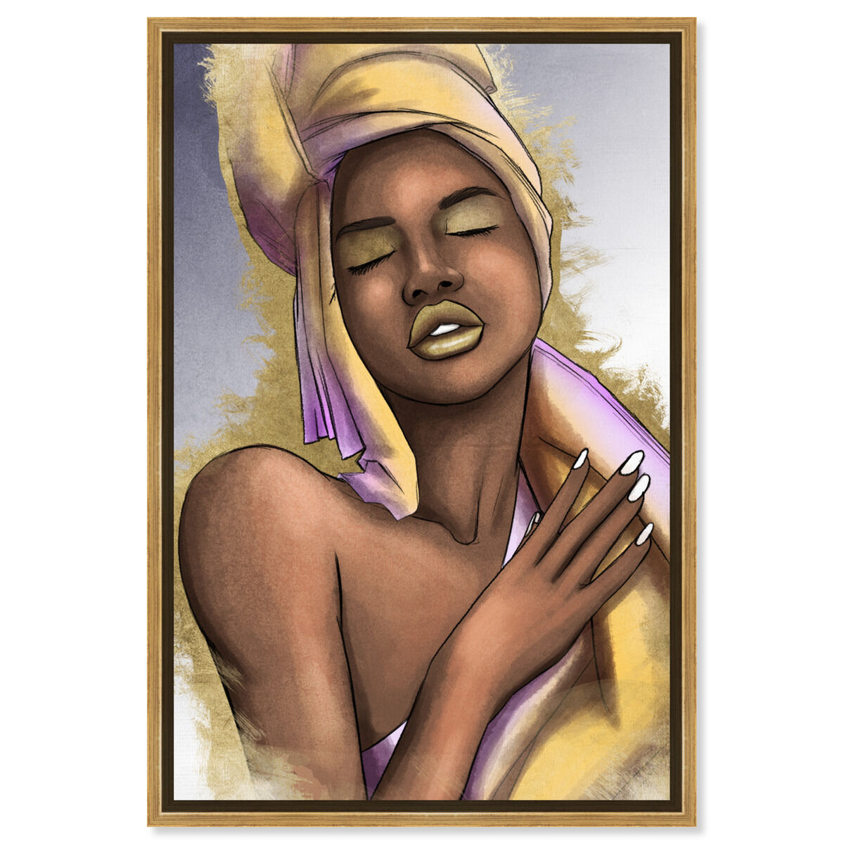 36x54/Framed Canvas/PSGLD