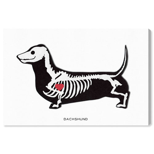 HiDef Art Glass ジャックラッセルテリア Oliver Gal Dachshund Xray | Wall Art by Oliver Gal