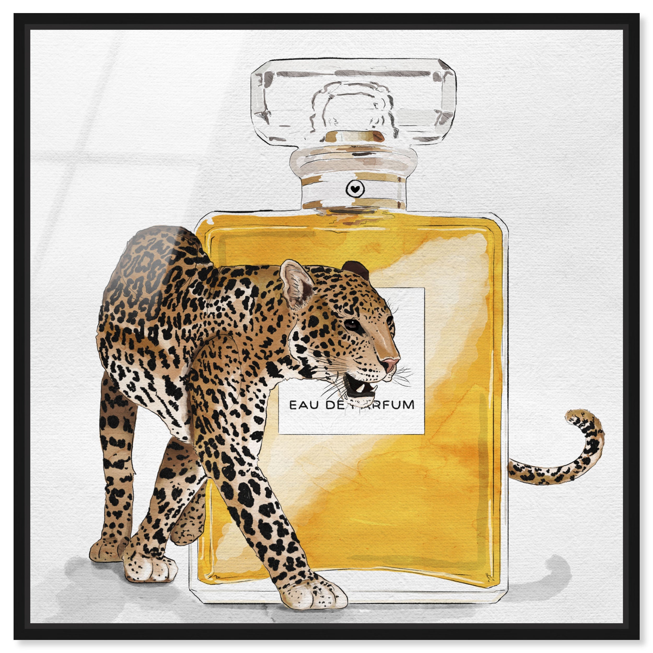 Exotic Perfume Leopard | Leopard Fashion Wall Art by Oliver Gal