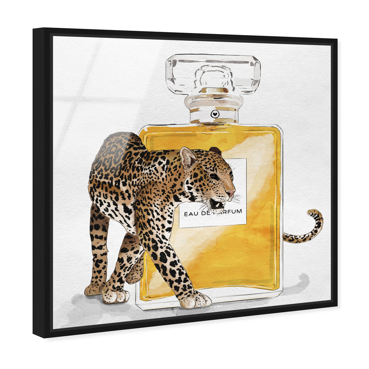 Exotic Perfume Leopard | Leopard Fashion Wall Art by Oliver Gal